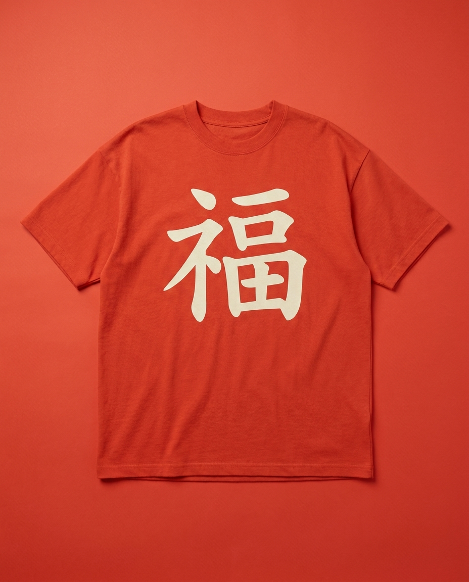 FUKU tee — kanji 福
